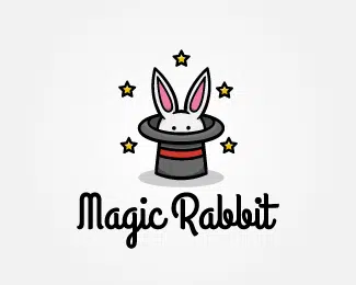 maggic rabbit Clever Logo Designs