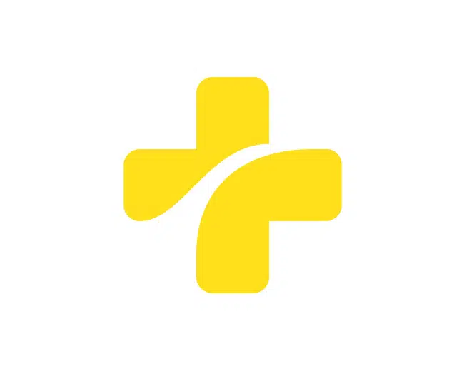 wit-gele kruis Clever Logo Designs