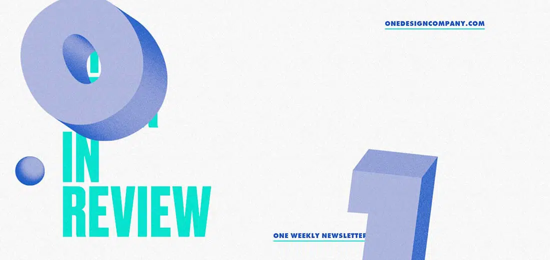 One Year In Review Huge Typography websites