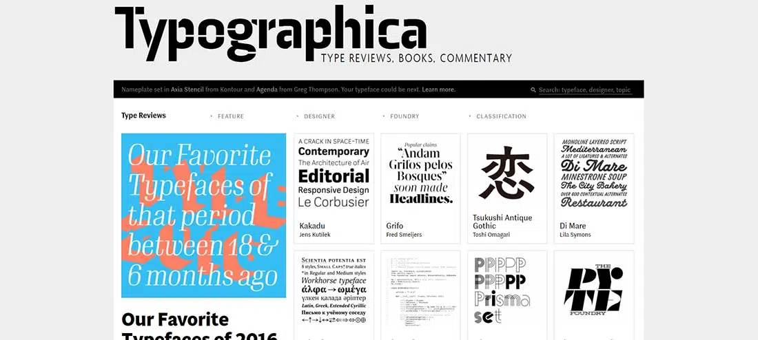 Typographica Huge Typography