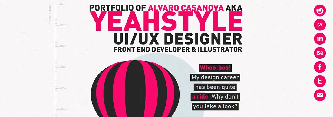 Portfolio of Alvaro Casanova Colourful Website Designs