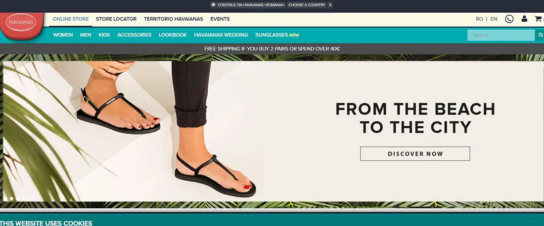 Flip Flops Havaianas Colourful Website Designs