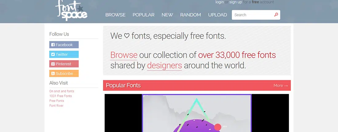 FontSpace_ We love FREE fonts
