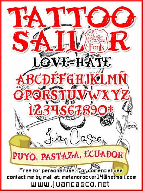 sailor font