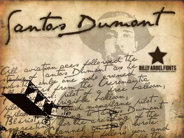 Santos Dumont Tattoo Fonts
