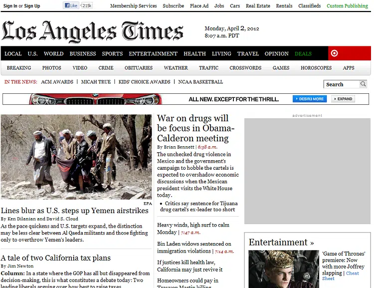 la-times News Sites