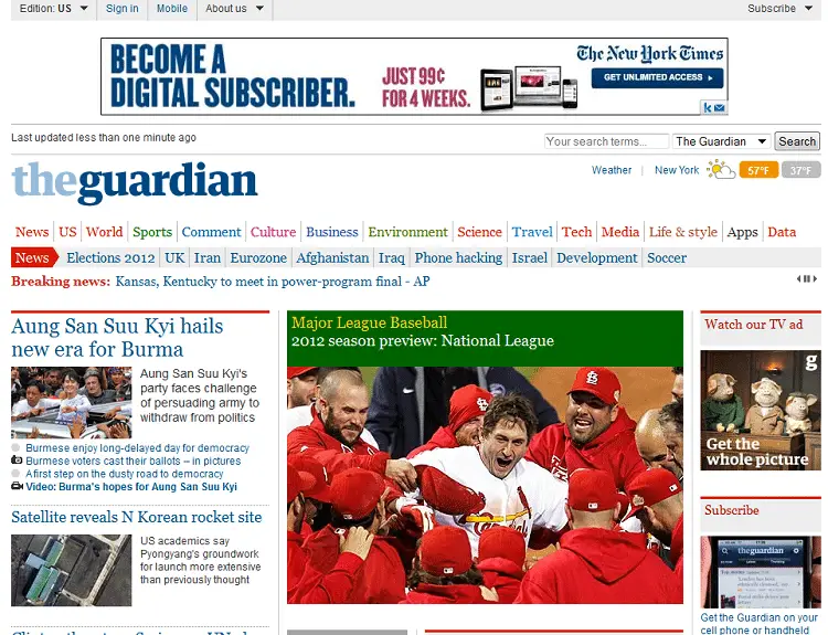 the-guardian News Sites