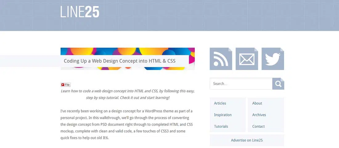 -Coding Up a Web Design Concept into HTML CSS
