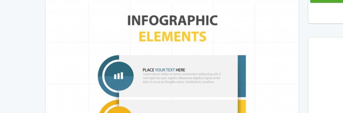 Modern infographics with four colors Vector
