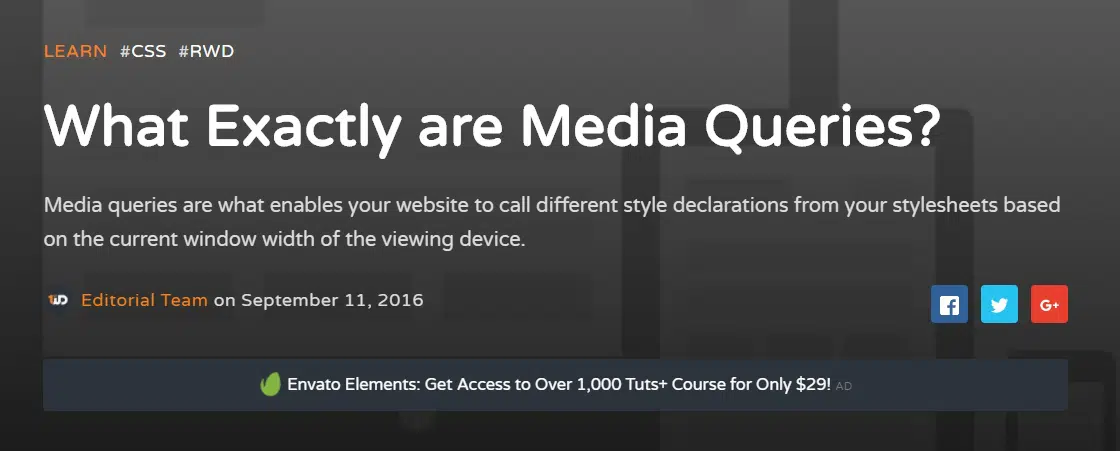 What Exactly are Media Queries - Responsive Web Design Tutorials
