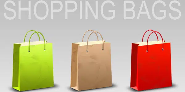 Shopping bag icons Free ECommerce PSD Files