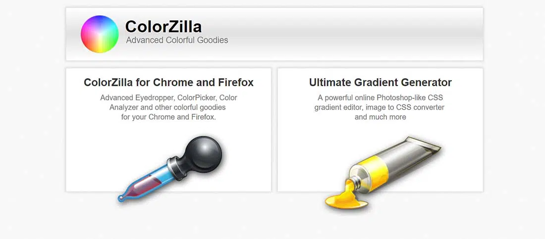 ColorZilla Eyedropper, Color Picker, Gradient Generator