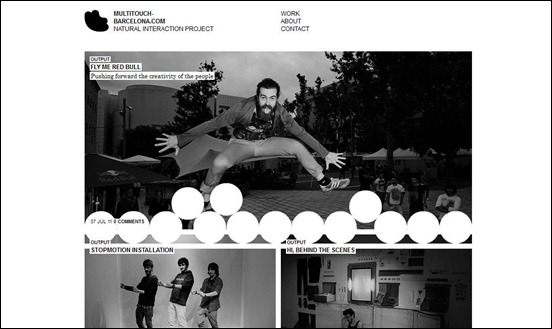 Multitouch Barcelona Black and White Websites