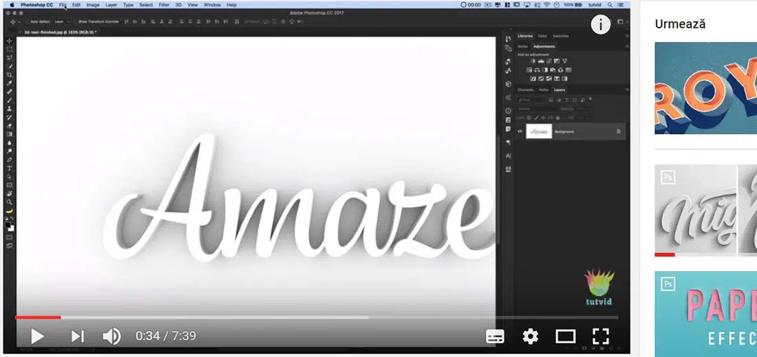 Photoshop 3D Text in SEVEN MINUTES 3D Text Effects