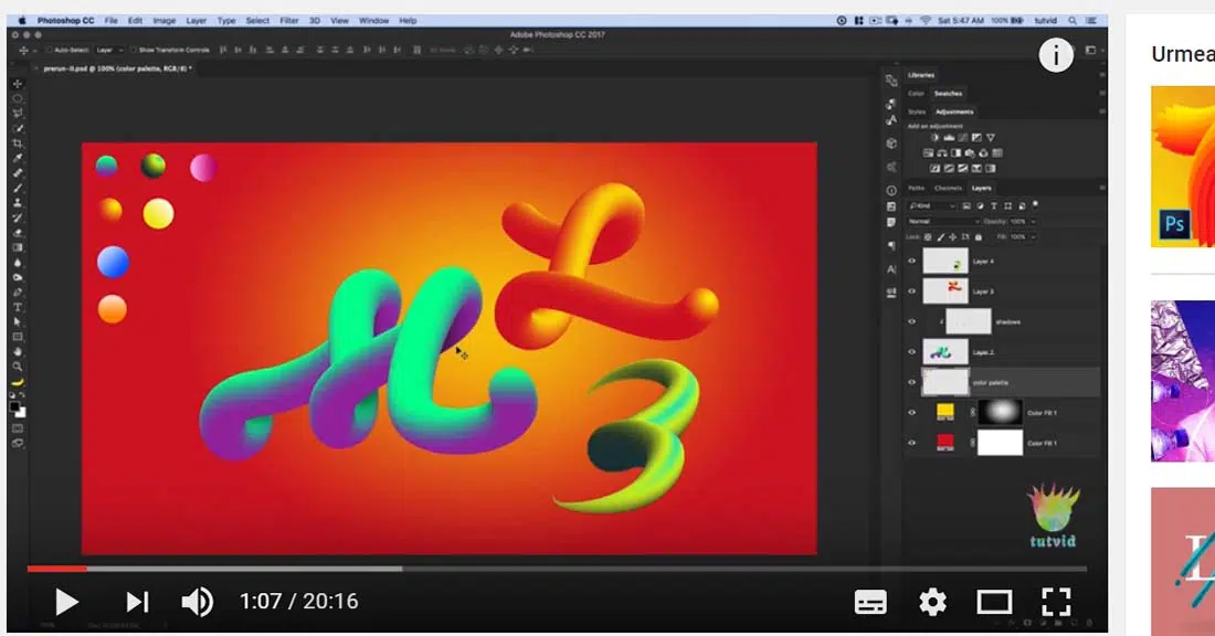 Advanced 3D Typography Effects PART 1 Photoshop CC