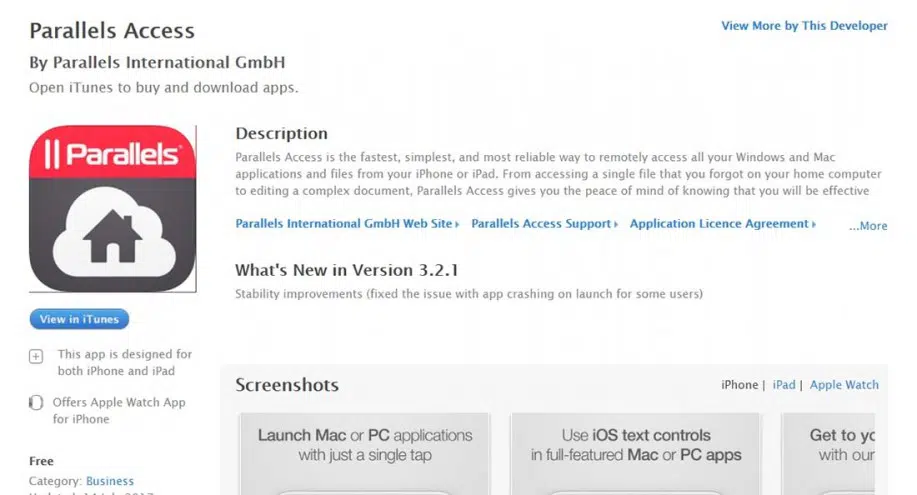 Parallels Access on the App Store iPad Apps for Designers