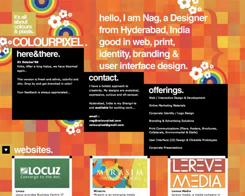 colourpixel Colorful Eye-Popping Website