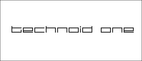 technoid one Square Font
