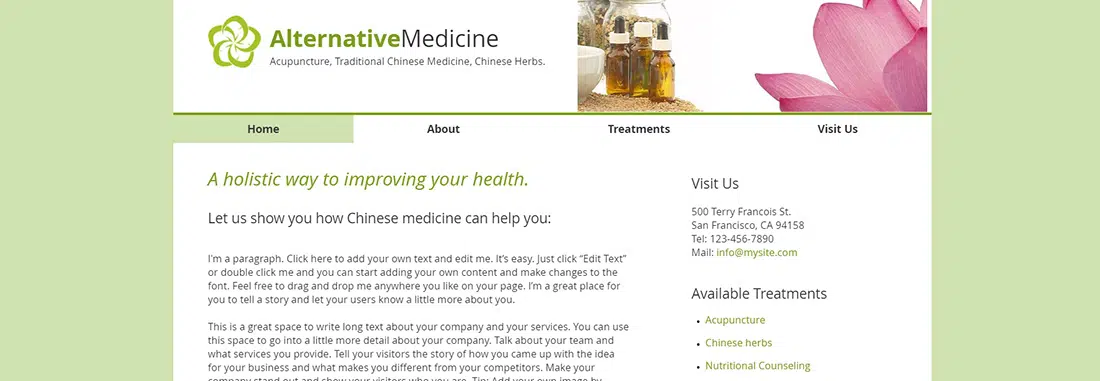 Natural Remedies Website Template _ WIX