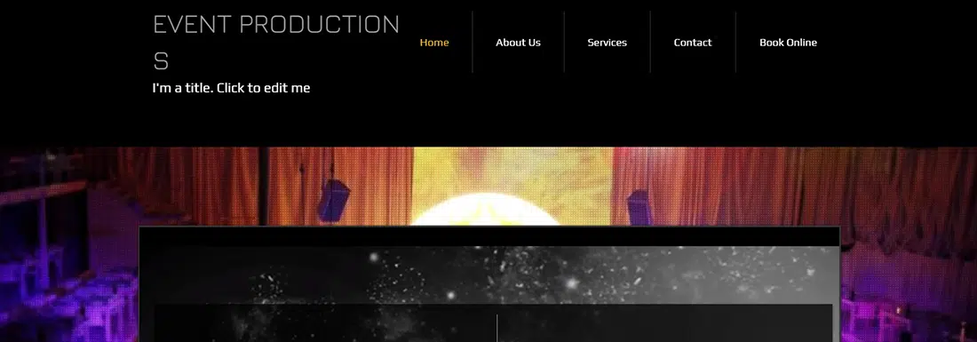 Events Production Website Template _ WIX