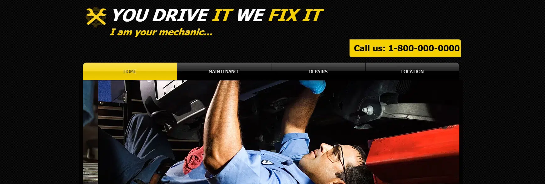 Car Repairs Website Template _ WIX