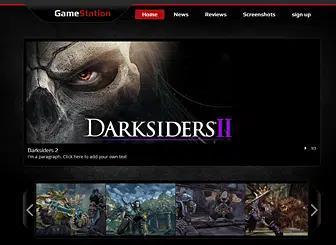 Game Website Template