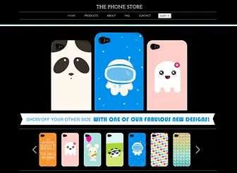 Designer iPhone Cases Website Template