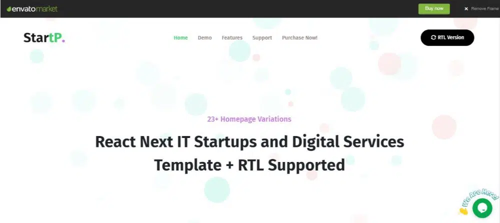 StartP - React Next IT Startups and Digital Services Template