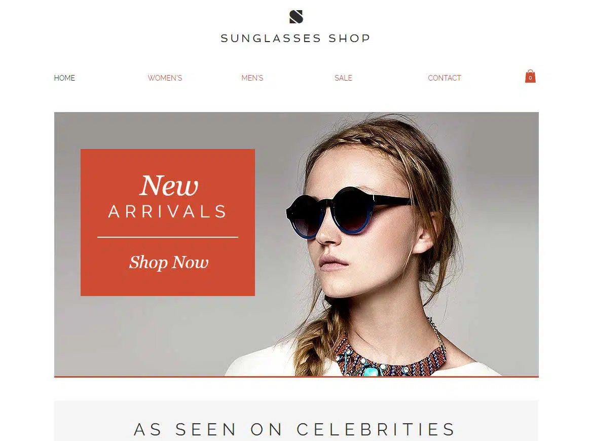Sunglass Shop Accessories Website