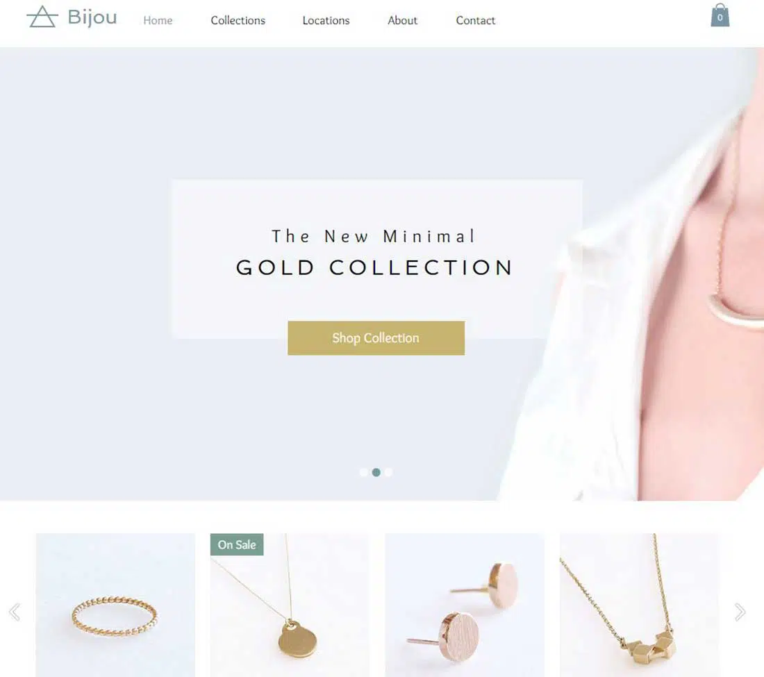 Jewelry Designer website template