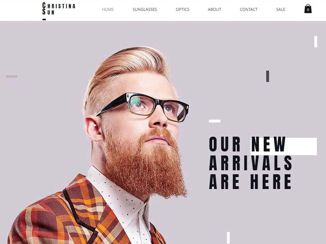 Eyewear Store Accessories Website Templates 