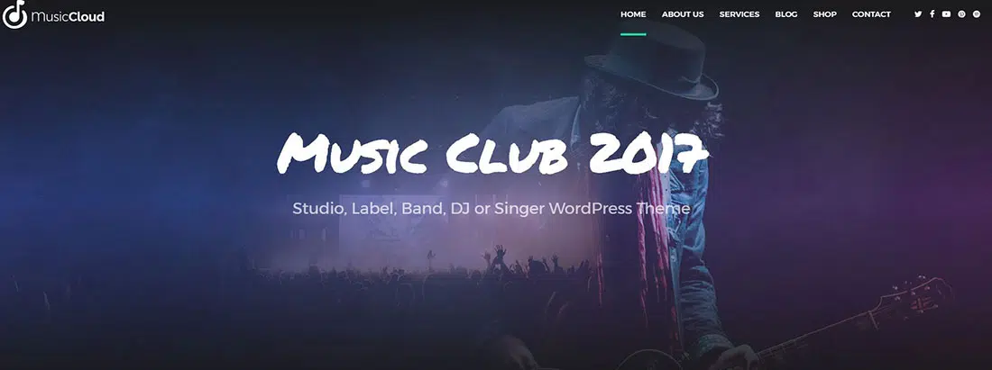 Music Club Nightlife Website Templates