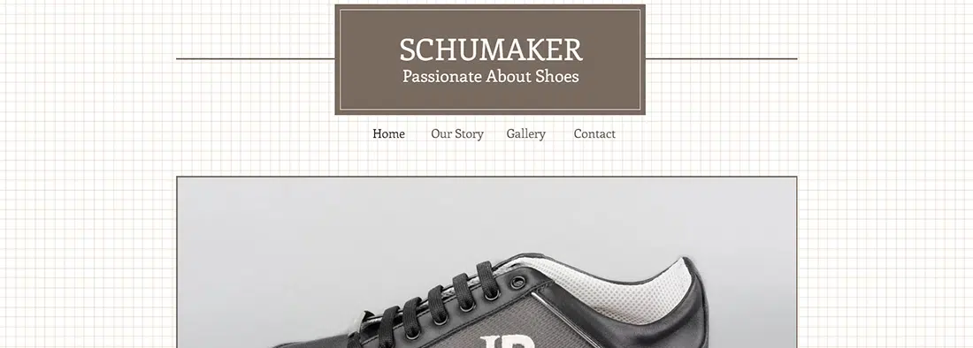 Shoe Store Website Template _ WIX