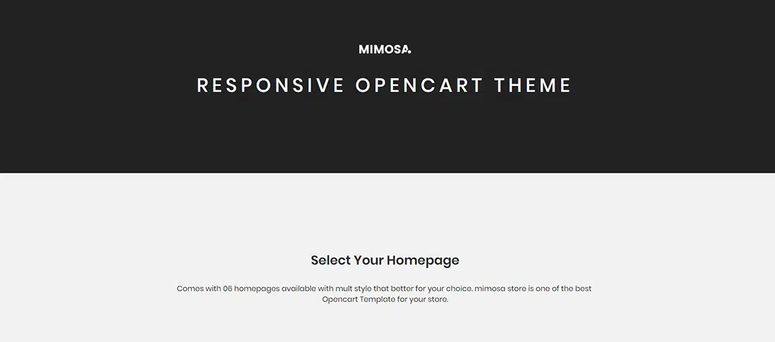 Mimosa - Responsive Fashion Opencart 3 Theme 