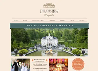 Wedding Venue Event Planning Website Template