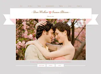 Romantic Engagement Event Planning Website Template