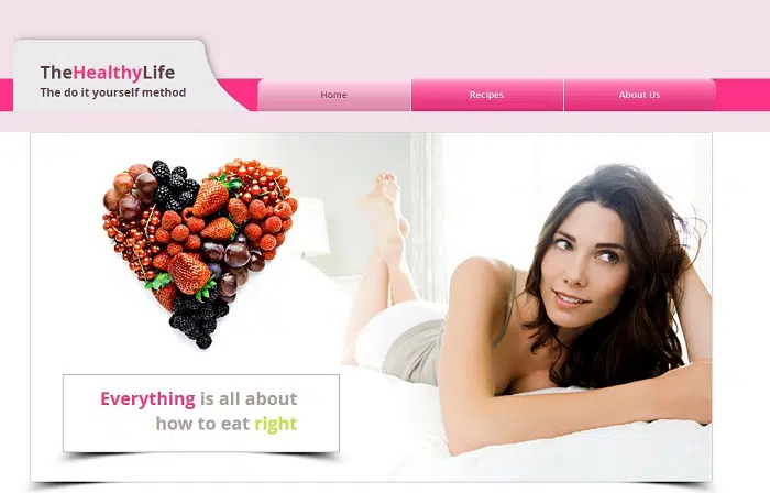 healthy Health and Beauty Website Templates