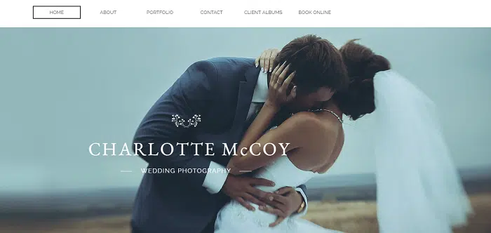 wix wedding photography template