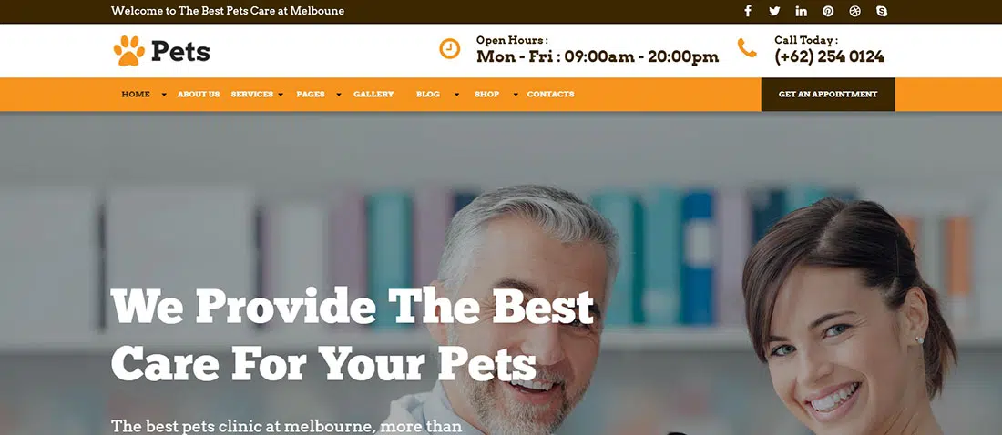 PETS - Pet Care, Shop, and Veterinary Template