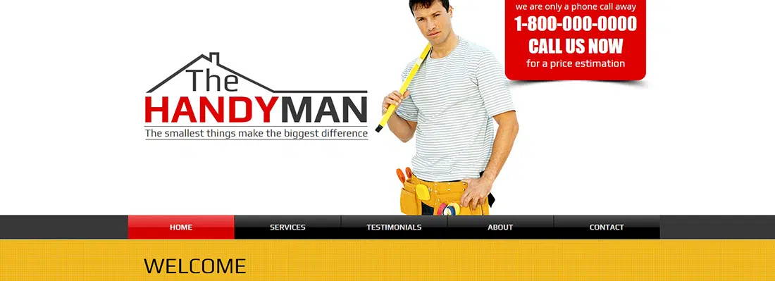 Handyman Website Template _ WIX