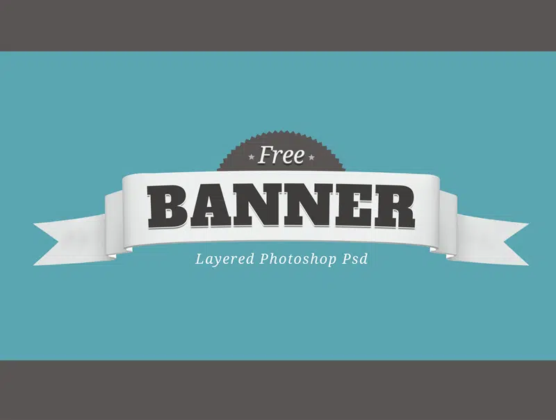 Free Layered PSD Banner Badge