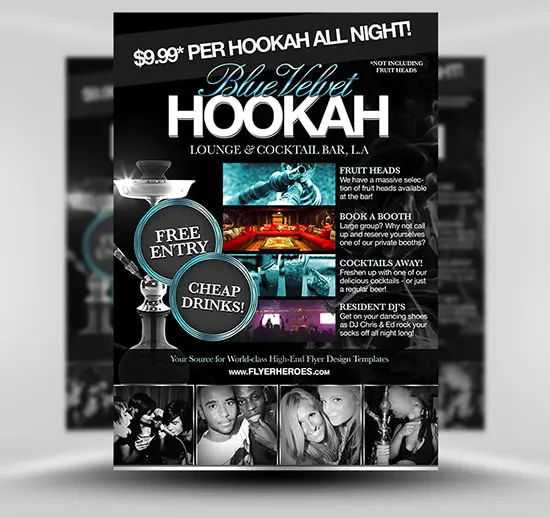 Hookah Lounge Flyer Template