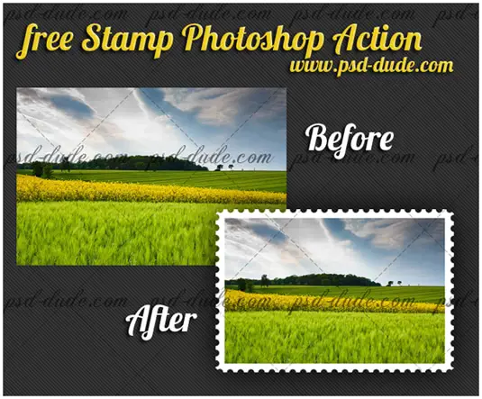 Stamp Generator Photoshop Action