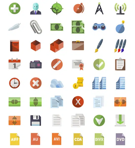 Flat Icons More Than 3600 Icons by iconShock