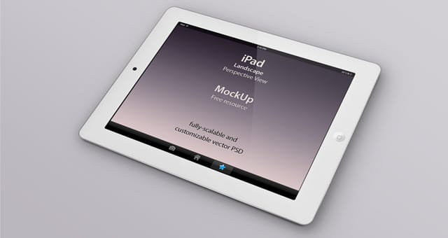 Psd iPad Perspective Mockup