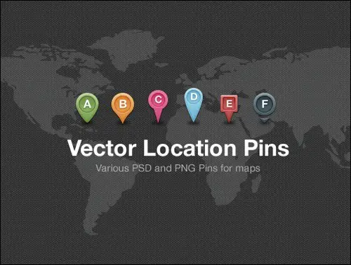 Free Vector Map Location Pins