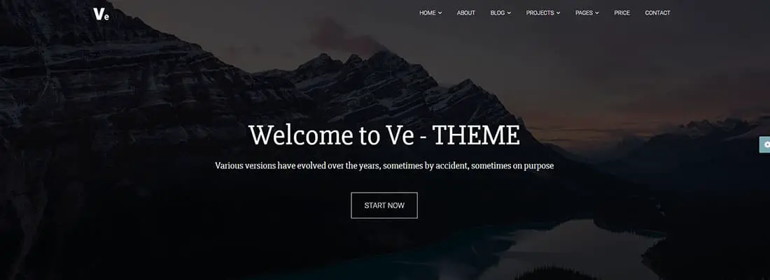 Ve Theme Bootstrap Templates