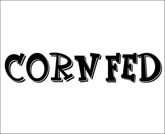 Corn Fed 3D font