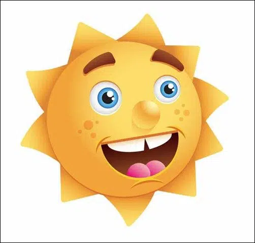 Create a Happy Sun Character