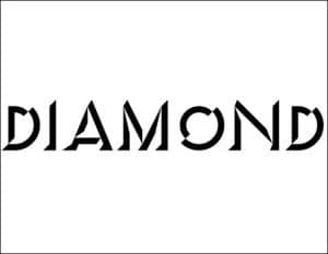 Diamond 3D font